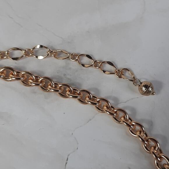 Dillard's Gold & Pearl Beaded Bib Necklace - Picture 5 of 7